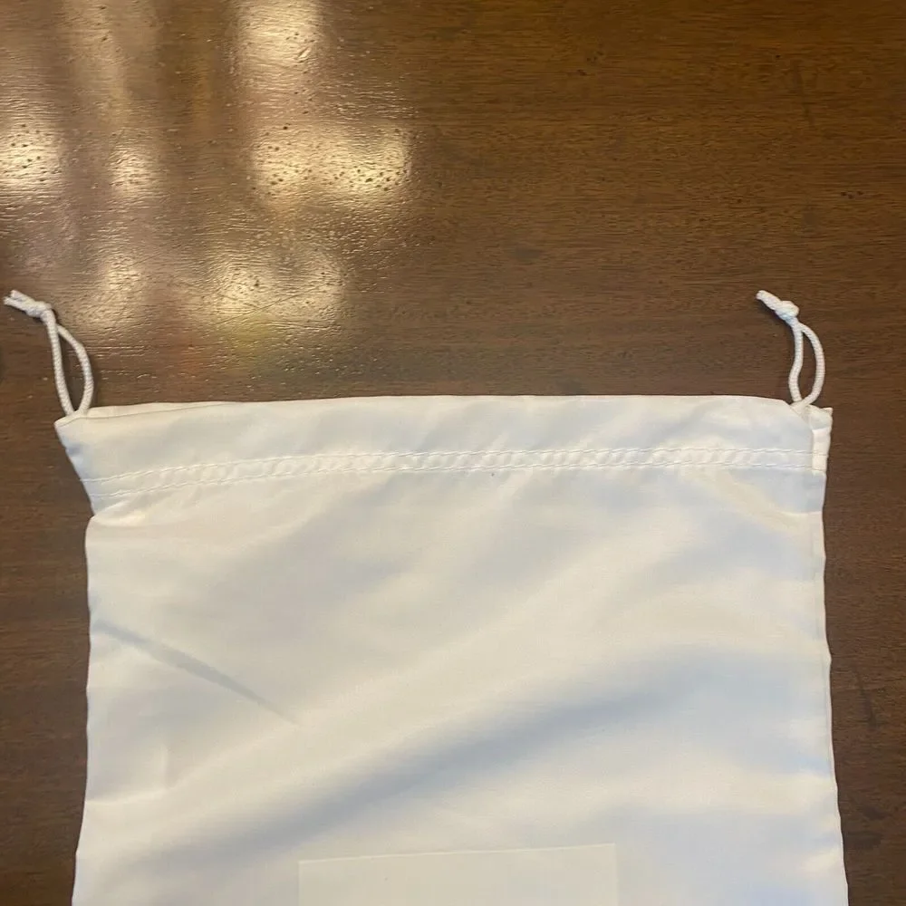Adidas White Satin Rectangle Y-3 Shoes Storage & Dust Cover Bag 15